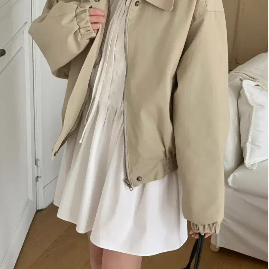[BUNJANG] Leane Loose Fit Jacket for Petite Women / 르아느 자켓 키작녀 쇼핑몰