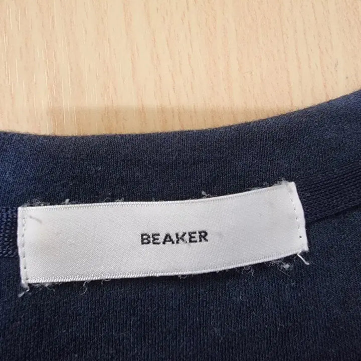 [BUNJANG] BEAKER Striped Short Sleeve Cotton T-shirt / BEAKER 비이커 스트라이프 반팔 면티사이즈 3 (105)
