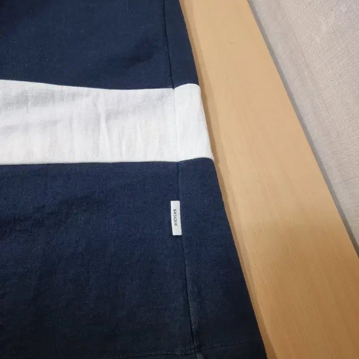 [BUNJANG] BEAKER Striped Short Sleeve Cotton T-shirt / BEAKER 비이커 스트라이프 반팔 면티사이즈 3 (105)