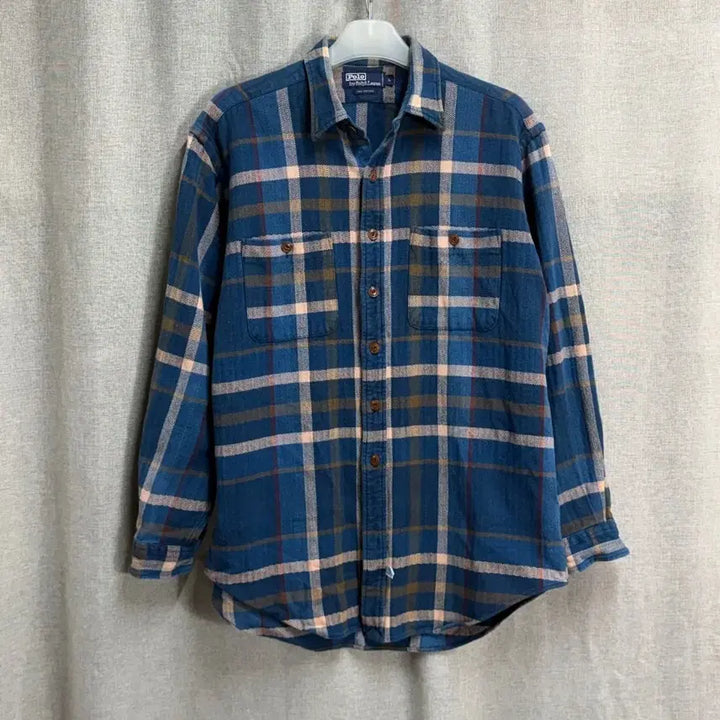 [BUNJANG] Polo Ralph Lauren Vintage Check Flannel Shirt / [해외L] 90s 폴로 랄프로렌 빈티지 체크 플라넬 셔츠 남방
