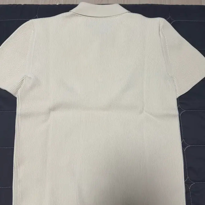 [BUNJANG] RECTO Compact Collar Knit Ivory Classic Polo Shirt / 렉토 컴팩트 카라 니트 아이보리 클래식 폴로 s