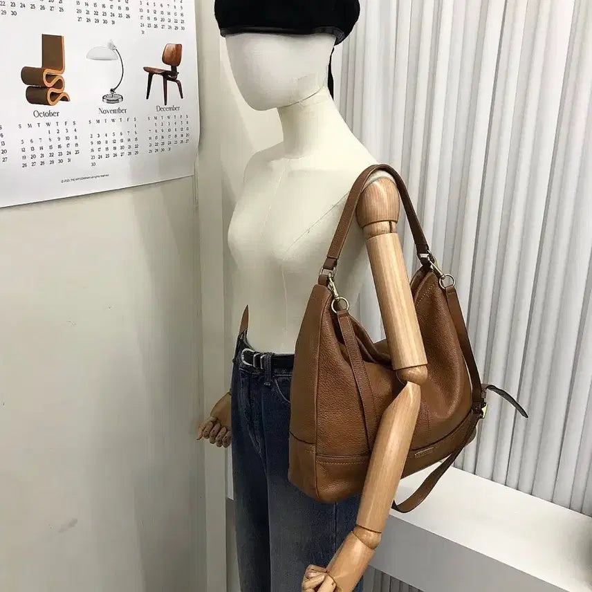 [BUNJANG] Coach Leather Two-Way Bag / 코치 레더 투웨이백 가방