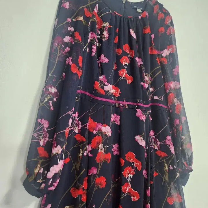[BUNJANG] Tommy Hilfiger Floral Print Chiffon Long Dress / 해외 타미힐피거 플라워 쉬폰 롱원피스55새상품