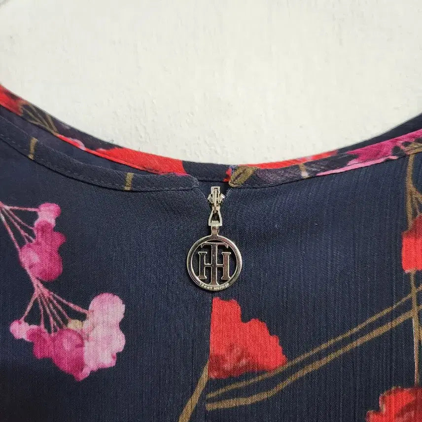 [BUNJANG] Tommy Hilfiger Floral Print Chiffon Long Dress / 해외 타미힐피거 플라워 쉬폰 롱원피스55새상품