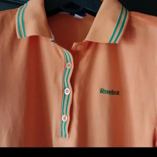 [BUNJANG] Reebok Orange Polo Shirt / 리복 주황색 반팔 폴로티