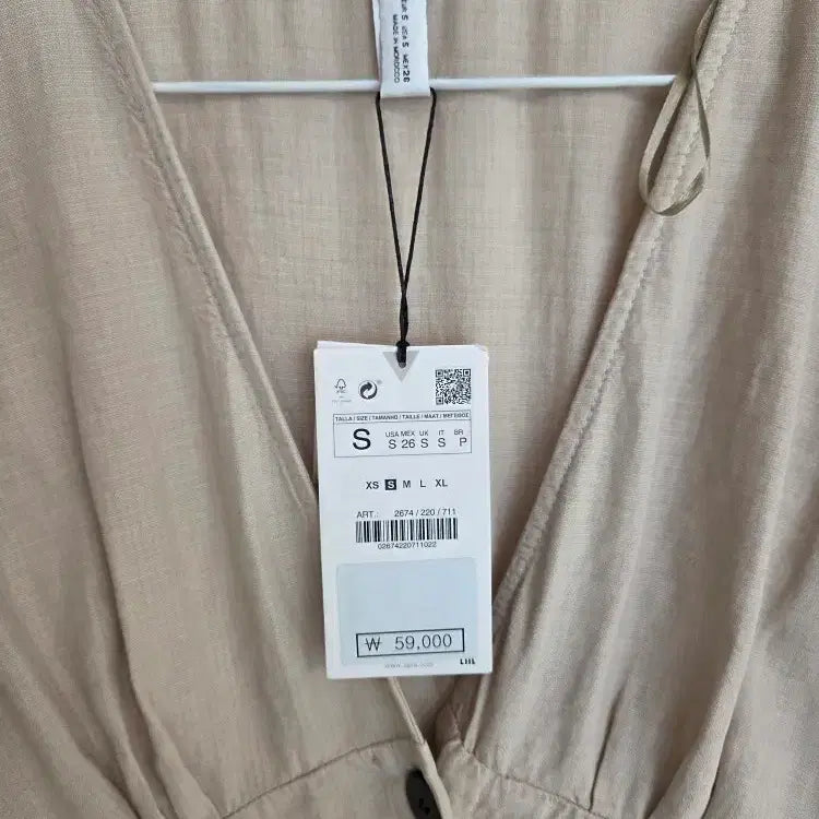 [BUNJANG] ZARA Linen Long Dress / 새상품 자라 린넨 롱원피스