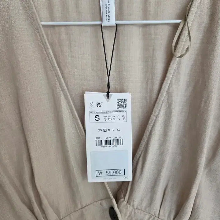 [BUNJANG] ZARA Linen Long Dress / 새상품 자라 린넨 롱원피스