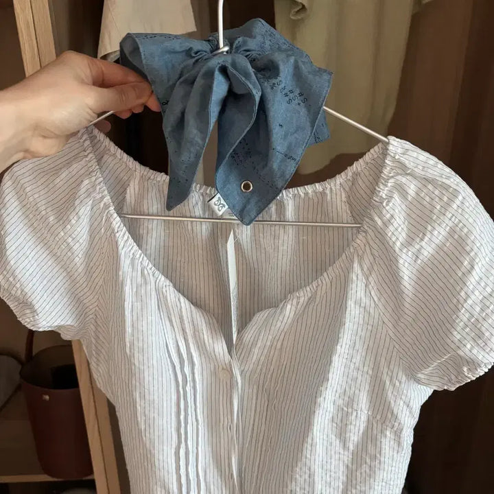 [BUNJANG] Type Service Square Scrunchie / 타입서비스 사각 스크런치 (새상품)