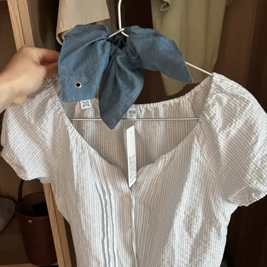 [BUNJANG] Type Service Square Scrunchie / 타입서비스 사각 스크런치 (새상품)