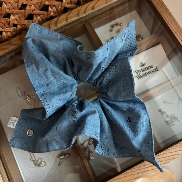 [BUNJANG] Type Service Square Scrunchie / 타입서비스 사각 스크런치 (새상품)
