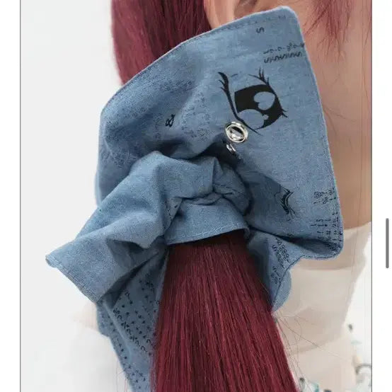 [BUNJANG] Type Service Square Scrunchie / 타입서비스 사각 스크런치 (새상품)