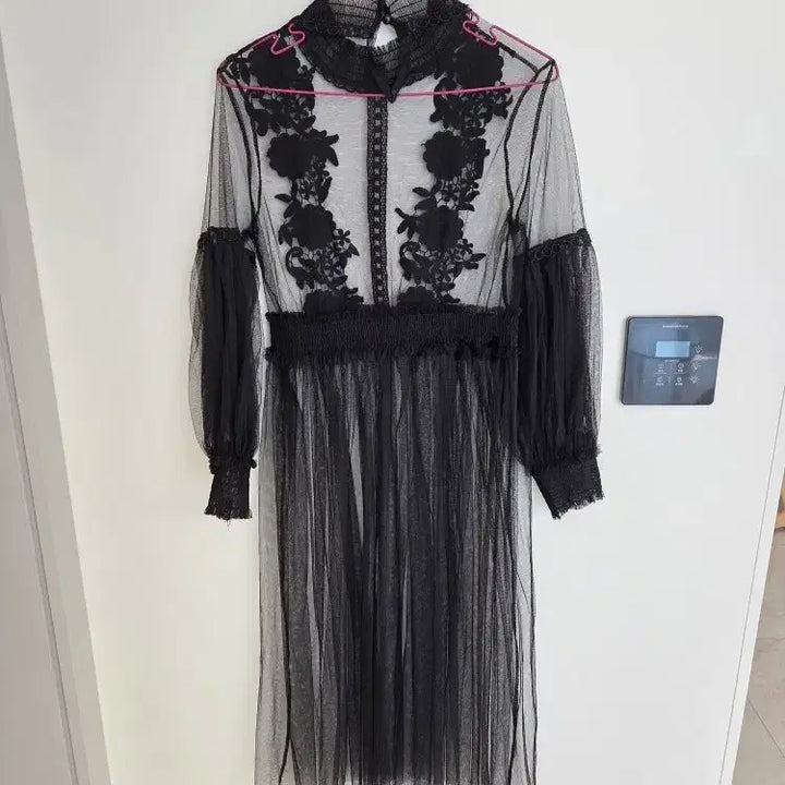 [BUNJANG] See-through Lace Dress / 시스루 레이스 원피스