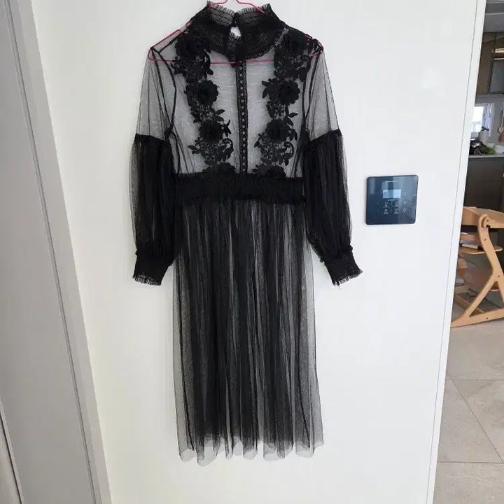 [BUNJANG] See-through Lace Dress / 시스루 레이스 원피스
