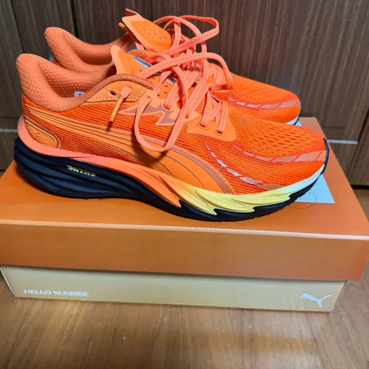 [BUNJANG] PUMA Velocity Nitro 4 Hello Sunrise Running Shoes / PUMA 푸마 벨로시티 나이트로 4 헬로선라이즈