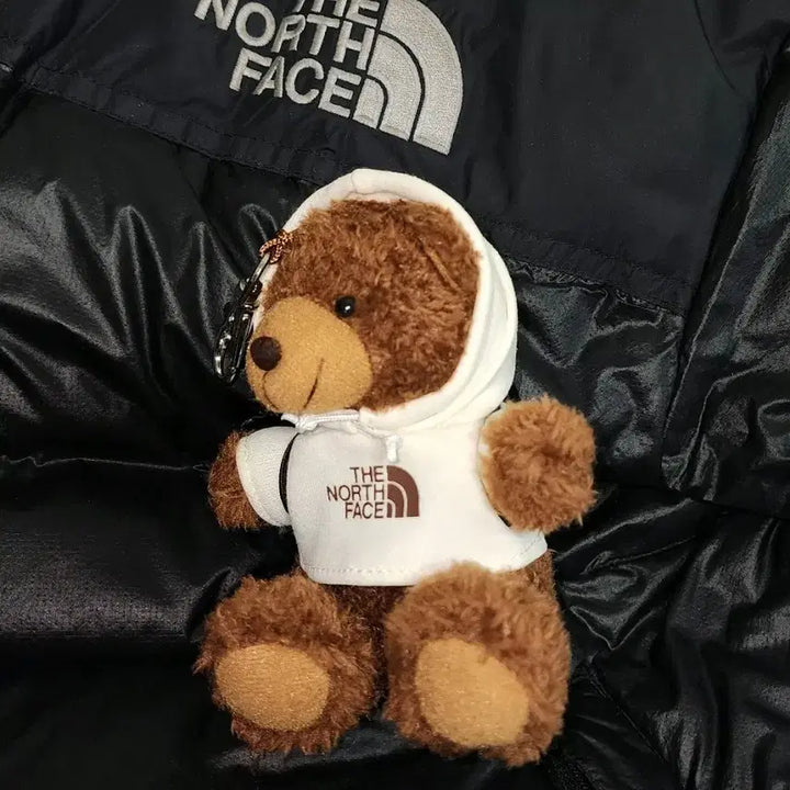 [BUNJANG] The North Face Bear Hoodie Keychain / 노스페이스 귀여운 곰돌이 키링