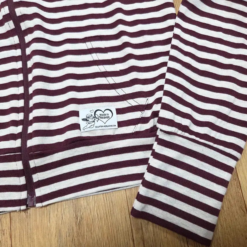 [BUNJANG] Sculptor Striped Jersey Zip-up 55 / 스컬프터(sculptor) 스트라이프 저지집업 55 새상품