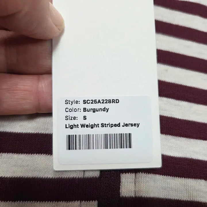 [BUNJANG] Sculptor Striped Jersey Zip-up 55 / 스컬프터(sculptor) 스트라이프 저지집업 55 새상품