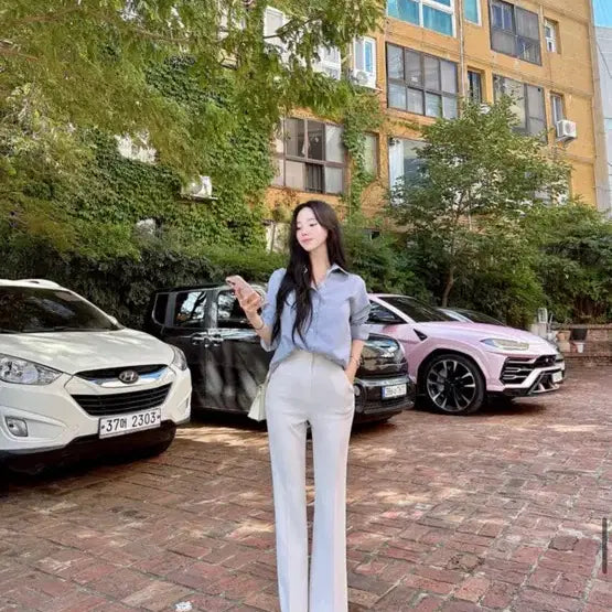 [BUNJANG] Mayyun All Season Daily Slacks Ivory S Long / 새상품) 메이윤 사계절 매일 슬랙스 일자핏 아이보리 S 롱기장