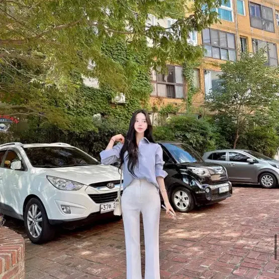 [BUNJANG] Mayyun All Season Daily Slacks Ivory S Long / 새상품) 메이윤 사계절 매일 슬랙스 일자핏 아이보리 S 롱기장