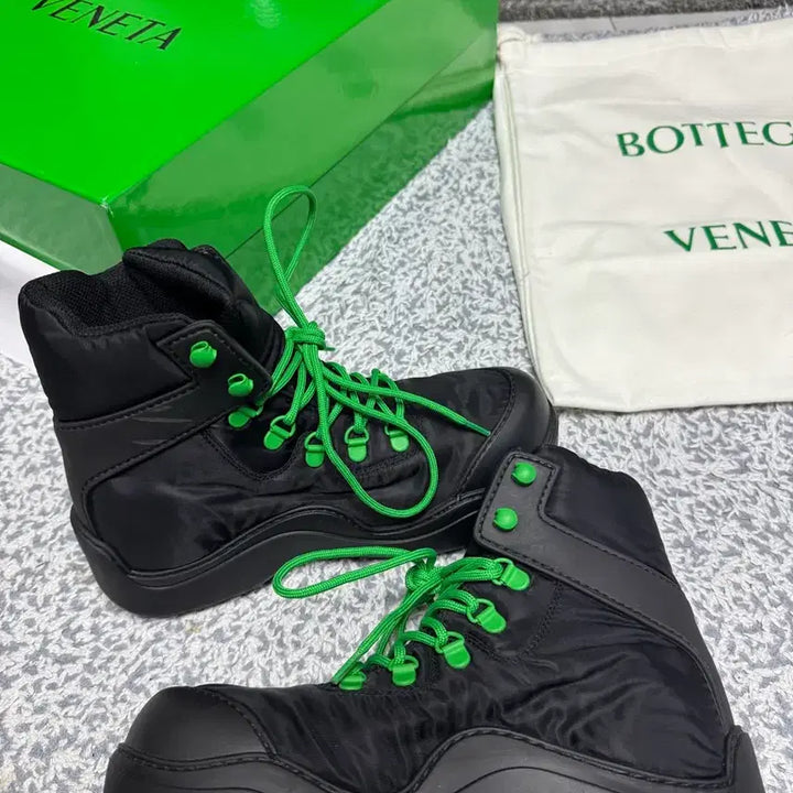 [BUNJANG] Bottega Veneta Puddle Ankle Boots Black/Green / [정품] 보테가베네타 퍼들 앵클 부츠 블랙/그린