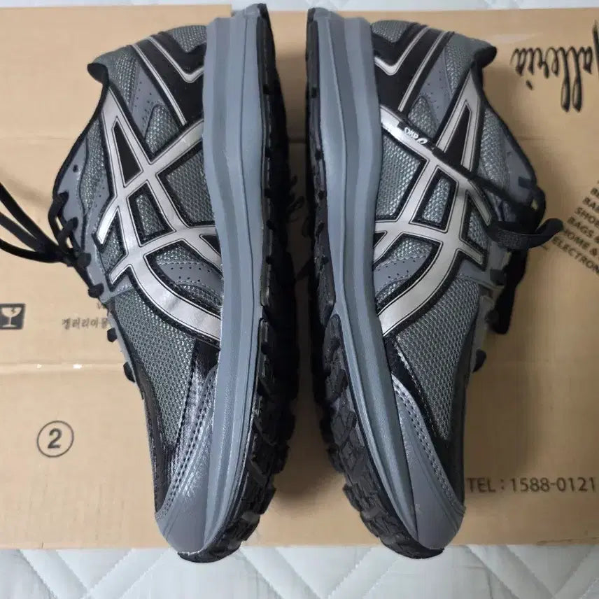 [BUNJANG] Asics Jog 100 S Steel Grey 2E Wide Sneakers / (270) 아식스 조그 100 S 스틸 그레이  2E 와이드