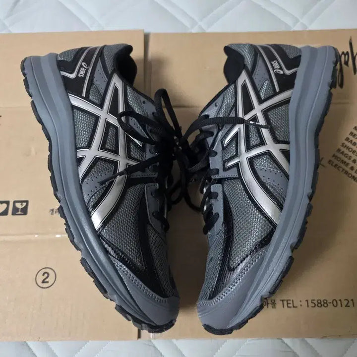 [BUNJANG] Asics Jog 100 S Steel Grey 2E Wide Sneakers / (270) 아식스 조그 100 S 스틸 그레이  2E 와이드