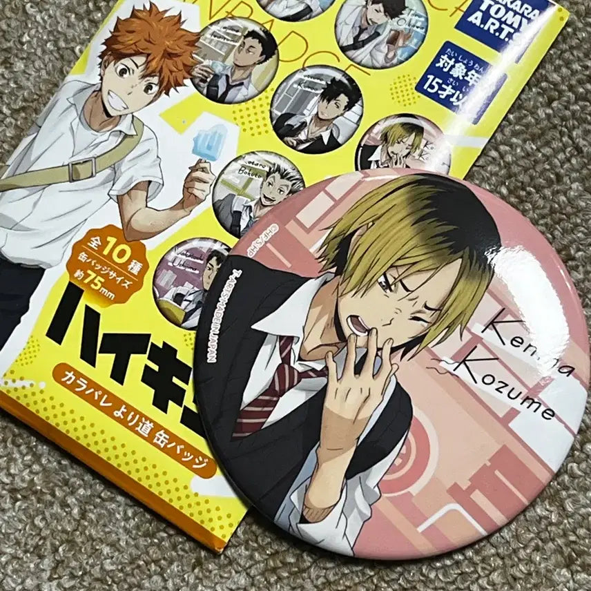 [BUNJANG] Haikyuu!! Kenma Kozume School Uniform Can Badge / 하이큐 켄마 교복 캔뱃지