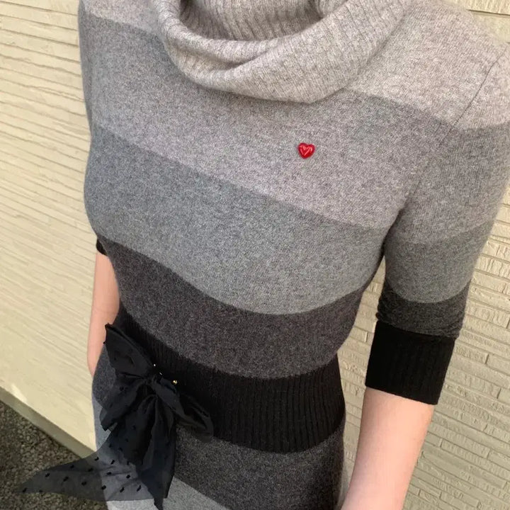 [BUNJANG] Moschino Ribbon Knit Dress / Moschino 모스키노 리본 니트 원피스