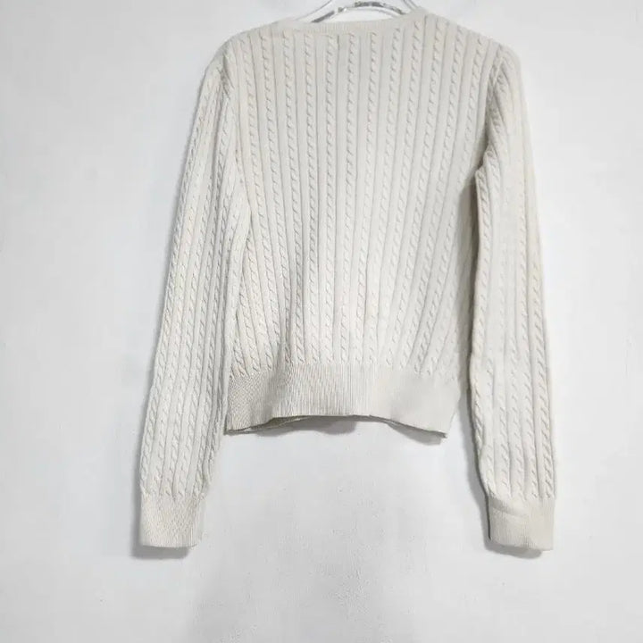 [BUNJANG] Ralph Lauren Polo Cable Knit Cropped Cardigan / 랄프로렌폴로 케이블 면니트 크롭가디건 55반~66반/주니어16세