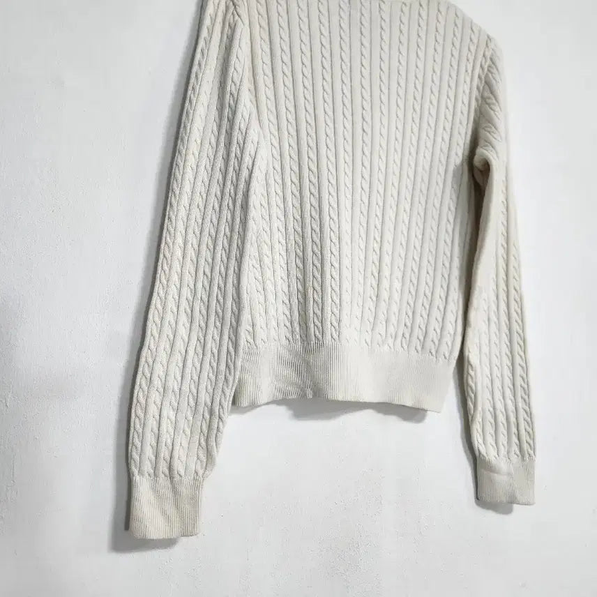 [BUNJANG] Ralph Lauren Polo Cable Knit Cropped Cardigan / 랄프로렌폴로 케이블 면니트 크롭가디건 55반~66반/주니어16세
