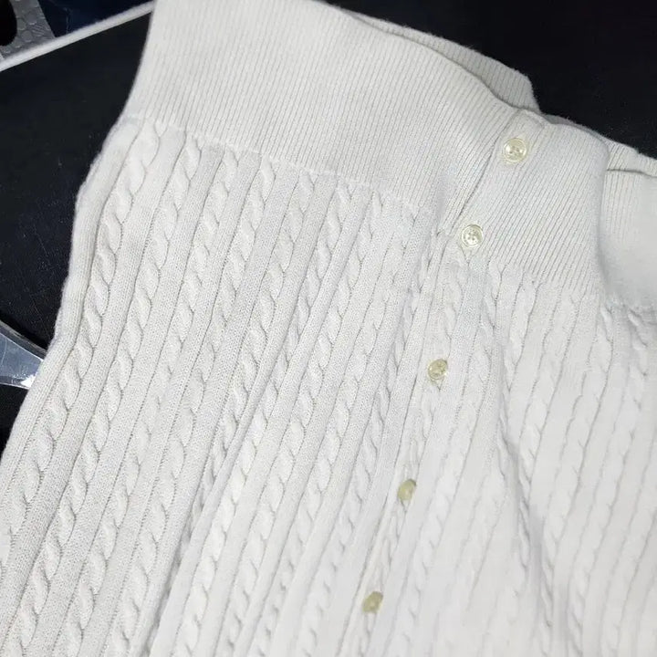 [BUNJANG] Ralph Lauren Polo Cable Knit Cropped Cardigan / 랄프로렌폴로 케이블 면니트 크롭가디건 55반~66반/주니어16세