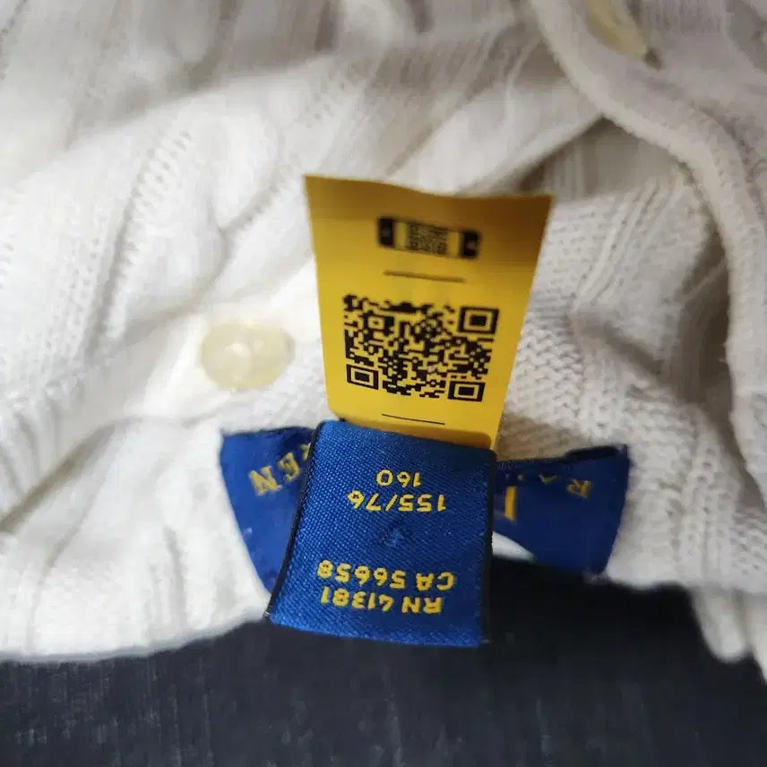 [BUNJANG] Ralph Lauren Polo Cable Knit Cropped Cardigan / 랄프로렌폴로 케이블 면니트 크롭가디건 55반~66반/주니어16세