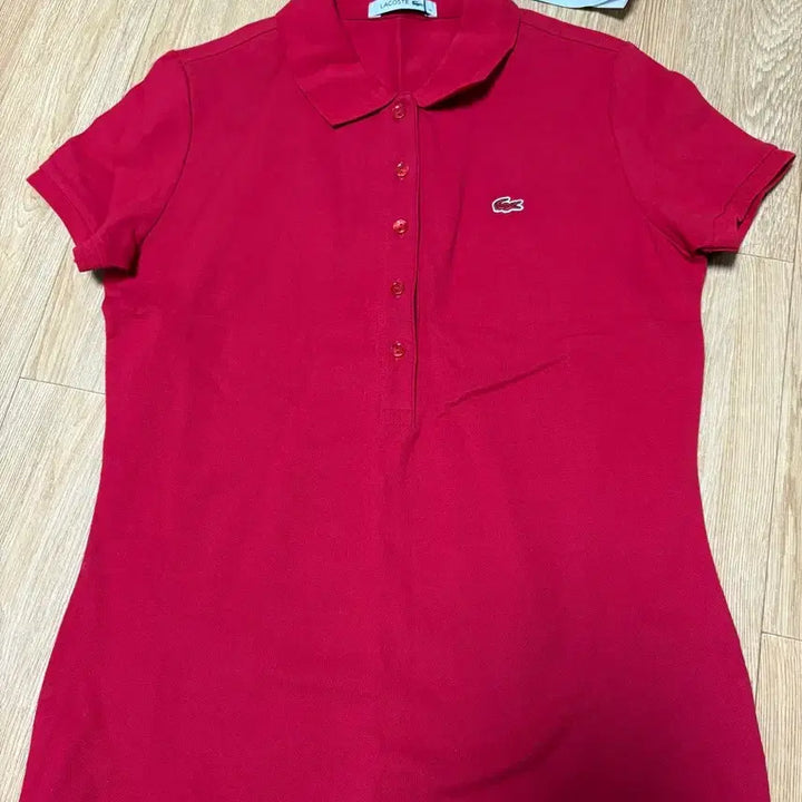 [SOLD OUT] 새상품) 라코스테 레드 카라 반팔 티셔츠 38 (55~55반)