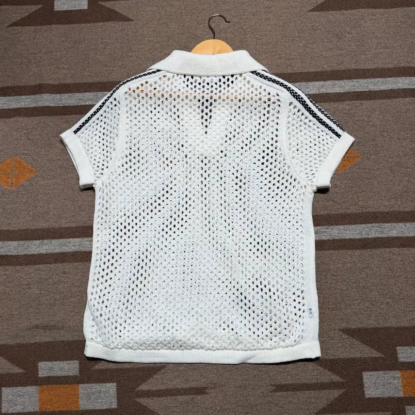 [SOLD OUT] 타임세일)아디다스 클랏 크로셰 니트 폴로 반팔 L 화이트