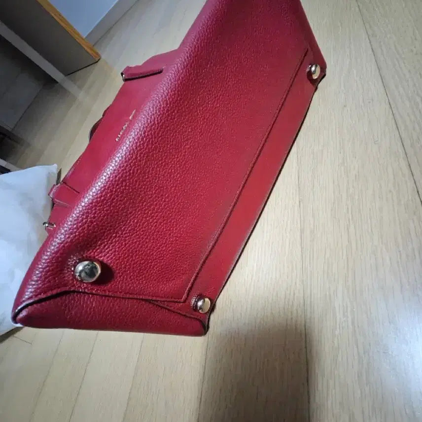 [BUNJANG] Coach Genuine Red Leather Tote &amp; Crossbody Bag / 코치정품 레드 가죽 토트백 겸 크로스백