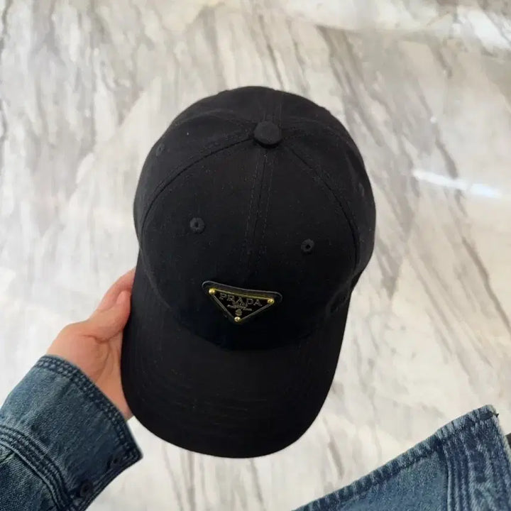 [BUNJANG] Prada Classic Black Cap / 프라다모자 클래식한