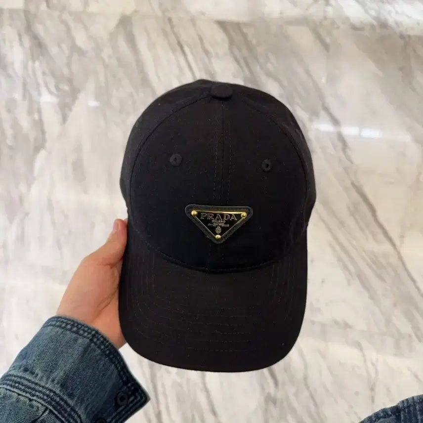 [BUNJANG] Prada Classic Black Cap / 프라다모자 클래식한
