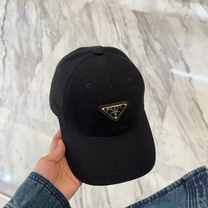[BUNJANG] Prada Classic Black Cap / 프라다모자 클래식한