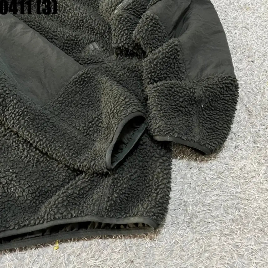 [BUNJANG] Adidas Fleece Zip-Up Jacket Khaki XL / 아디다스 플리스 집업 자켓 카키xl 0411
