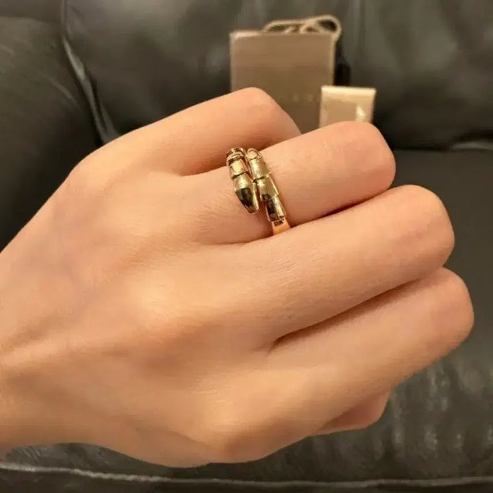 [BUNJANG] Bulgari Serpenti Viper Ring - Pink Gold (M Size) / 불가리 세르펜티 바이퍼 링 L사이즈