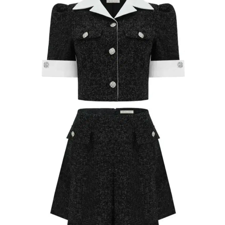 [BUNJANG] Tweed Jacket and Skirt Set / 트웨이드 자켓 치마 세트 (봄 여름용)