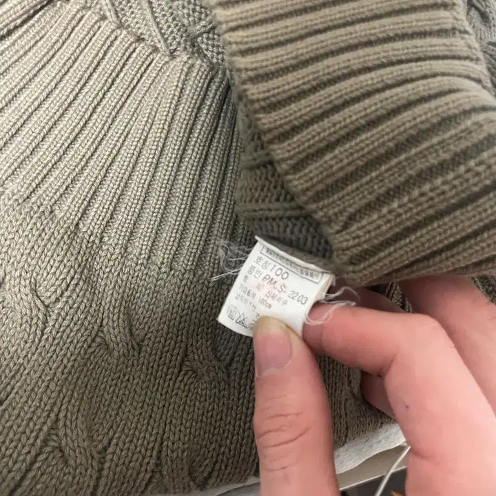 [BUNJANG] Polo Cable Knit Sweater / [새상품/정품] 폴로 꽈배기 니트