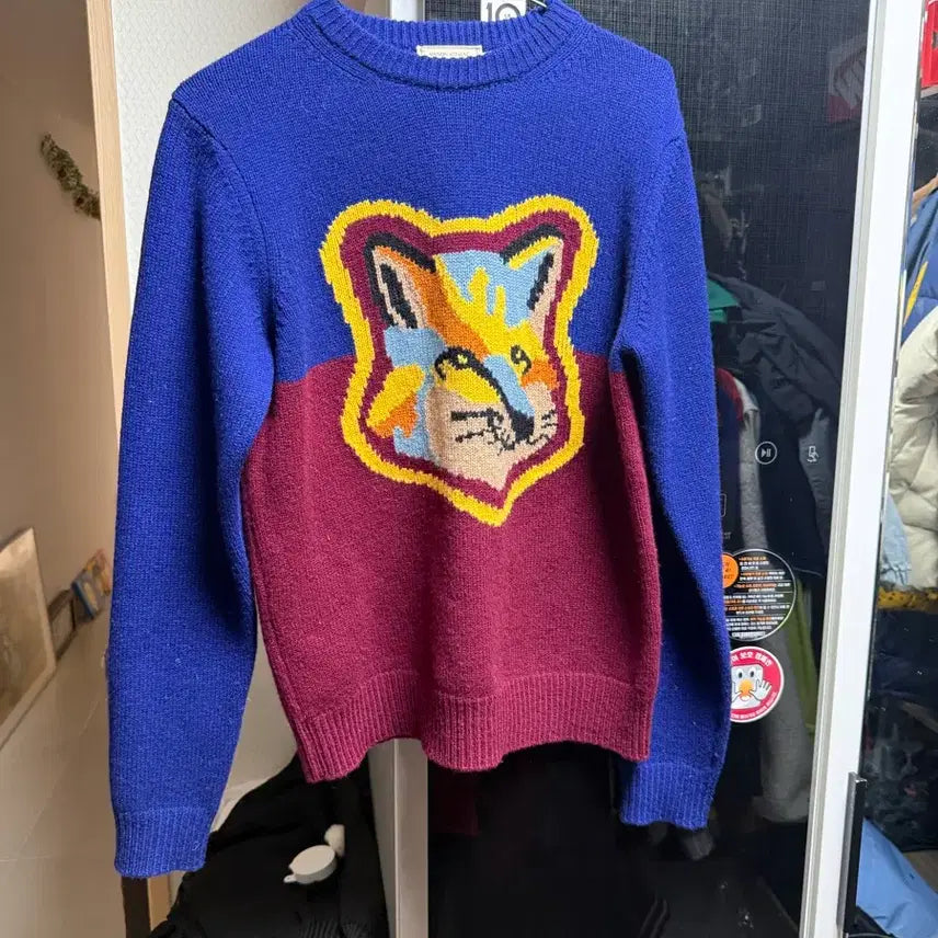 [BUNJANG] Maison Kitsuné Big Fox Knit Sweater / 메종키츠네 빅폭스 니트