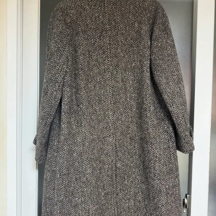 [BUNJANG] Burberry Irish Tweed Herringbone Coat 50R (80s-90s) / [판매]80~90s 버버리 아이리쉬 트위드 코트 50R