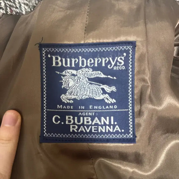 [BUNJANG] Burberry Irish Tweed Herringbone Coat 50R (80s-90s) / [판매]80~90s 버버리 아이리쉬 트위드 코트 50R