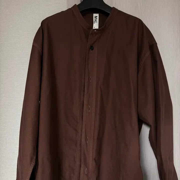 [BUNJANG] Margaret Howell MHL Collarless Shirt XL / 마가렛호웰 mhl 카라리스 셔츠 XL