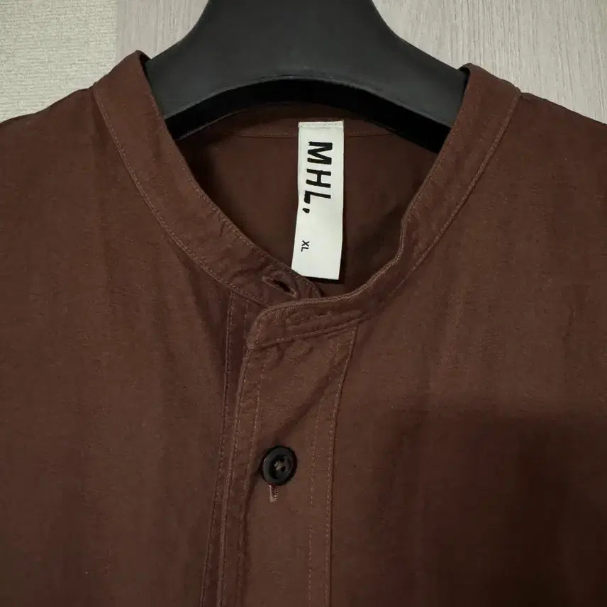 [BUNJANG] Margaret Howell MHL Collarless Shirt XL / 마가렛호웰 mhl 카라리스 셔츠 XL