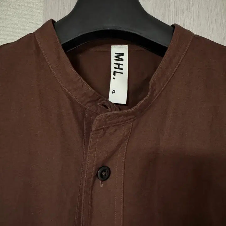 [BUNJANG] Margaret Howell MHL Collarless Shirt XL / 마가렛호웰 mhl 카라리스 셔츠 XL