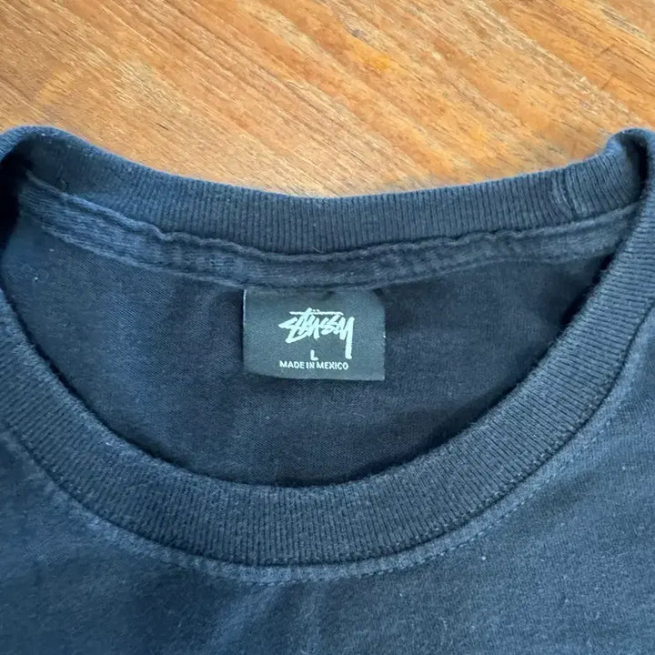 [SOLD OUT] (105)스투시 꼼데 CDG 반팔티 블랙 L
