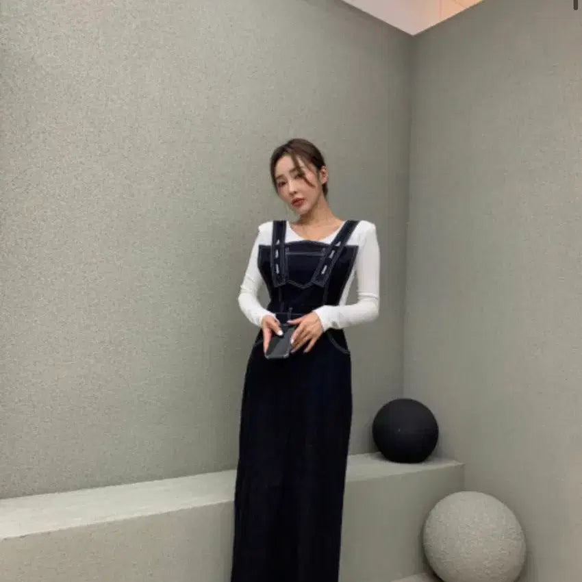 [BUNJANG] BELITA Denim Overall Dress / 청멜빵원피스